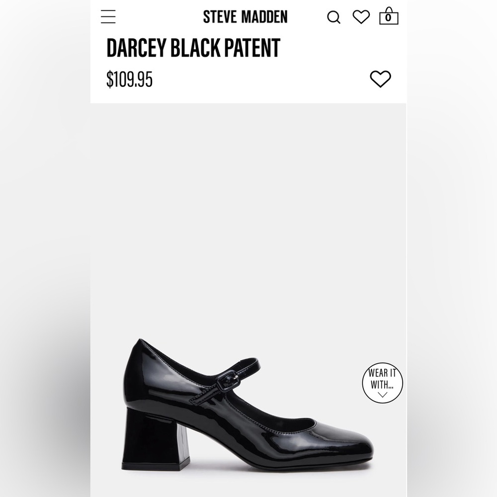 Steve Madden Maryjane Black Patent Leather Heels - Picture 6 of 6